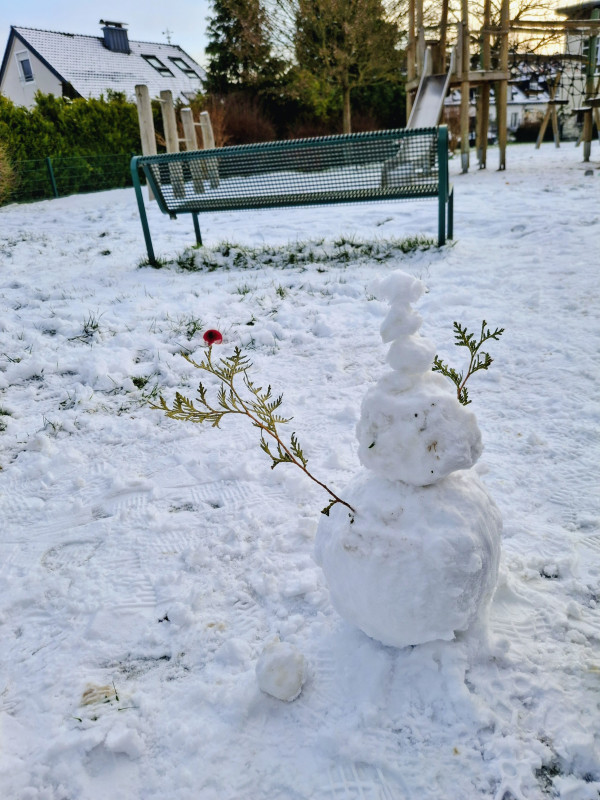 Möchtest du einen Schneemann bauen?