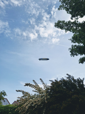 Die Sichtung des Zeppelins